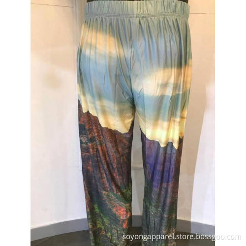 Men's Casual Printed Pajama Pants Low MOQ